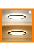 Wiz SuperSlim 22W Siyah Sıva Üstü RGB Akıllı LED Yuvarlak Panel Tavan Armatürü 42 cm çapında 2600 Lumen - 5