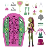 Orjinal Monster High Bebekleri Monster Garden Mysteries Gizemli Arkadaşlar Monster High Seri 4 Bebekleri Venüs Mcflytrap thumbnail 3