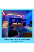 Wiz RGBIC 10 Metre Akıllı Led Şerit (16 Milyon Renk, Wi-Fi Kontrollü) - Google Home, Alexa and HomeKit - 4