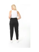 Kadın Büyük Beden Pileli Mom Jean Pantolon C600 - 2