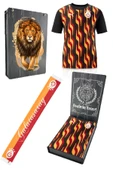 Galatasaray Orijinal Lisanslı Sıfır Yaka Siyah Antrenman T-Shirt + Şal Kaşkol Set Hediyelik Ahşap Kutulu thumbnail 1