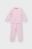 Kalp Desenli %100 Pamuk Kız Çocuk Pijama Takımı thumbnail 1