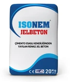 İsonem Çimento Esaslı Kendiliğinden Yayılan Renkli JeLBeton 20 Kg Gri - 1
