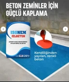 İsonem Çimento Esaslı Kendiliğinden Yayılan Renkli JeLBeton 20 Kg Gri - 9