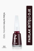 Flormar Klasik Parlak Bitişli Yüksek Pigmentli Oje -nail Enamel- 352 Blackstar Red New- 8682536035934 - 1