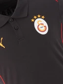 Galatasaray Orijinal Lisanslı Polo Yaka Siyah Antrenman T-Shirt + Şal Kaşkol Set Hediyelik Ahşap Kutulu thumbnail 4