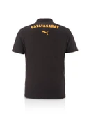 Galatasaray Orijinal Lisanslı Polo Yaka Siyah Antrenman T-Shirt Gs Aslan Baskılı Hediyelik Ahşap Kutulu - 4