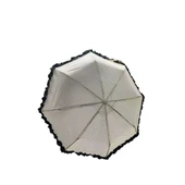 TK-3665 Katlanır Otomatik Şemsiye 8 Telli Desenli Fırfırlı thumbnail 2