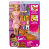 HCK75 Barbie ve Yeni Doğan Köpekler Oyun Seti, Barbie ve Hayvanları thumbnail 1