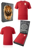 Galatasaray Orijinal Lisanslı Sıfır Yaka Kırmızı A Takım Antrenman T-Shirt Gs Aslan Baskılı Hediyelik Ahşap Kutulu thumbnail 1