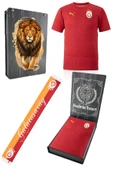 Galatasaray Orijinal Lisanslı Sıfır Yaka Kırmızı A Takım Antrenman T-Shirt + Şal Kaşkol Set Hediyelik Ahşap Kutulu thumbnail 1