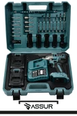 Assur Pro 21V Çift Akülü Kömürsüz Darbeli Matkap Somun Sıkma Sökme thumbnail 2