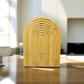 Moxo Creative Ahşap Gökkuşağı Dekoratif Sunumluk/Tepsi - 3