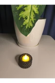 Örgülü Halat Tarzı Tealight Mumluk - 2