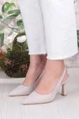 Fort 35809 Ceyn Saten Önü Kapalı Arkası Açık Topuklu Kadın Ayakkabı thumbnail 9
