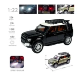 HCL-510A Çek Bırak 1:22 Sesli Ve Işıklı Buharlı DF Metal Jeep thumbnail 4