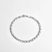 14 Ayar Altın Kaplama İtalyan Gösterişli ve Hafif Gümüş Bileklik - BP00102 thumbnail 6