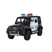 XHD-B2433 -Vardem  Çek Bırak Işıklı ve Sesli G Polis Metal Jeep 1:24 thumbnail 1