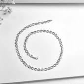 14 Ayar Altın Kaplama İtalyan Gösterişli ve Hafif  Gümüş Zincir - NP00103 thumbnail 6