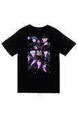 fame-stoned K-Pop Demon Hunters – Saja Boys Baskılı Unisex %100 Pamuk Siyah T-shirt thumbnail 1