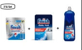 Finish Powerball Quantum Özel Seri 36 Tablet+Finish Özel Tuz 1.5 Kg+Finish Powerball Parlatıcı&Kurutucu 800 ml--3'lü Set-- thumbnail 1