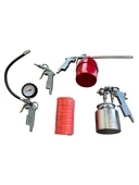 Povver 5 Li Havalı Set (Boya, Mazot, Lastik Şişirme, Hava, Spiral Hortum) thumbnail 2