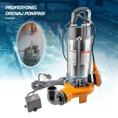 IBELTECH V1300DF 2 inç 1.5 Hp Bıçaklı Foseptik Dalgıç Pompa Kirli Su Dalgıç Pompa 1300w Parçalayıcı - 2