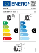 Riken 235/55R18 100V UHP Yaz Lastiği 2023 Üretim - 2
