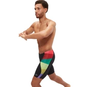 Speedo Placement Digital V-Cut Jam-mer Erkek Yüzücü Mayosu Siyah-Renkli - 3
