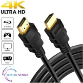 HDMI Kablo 4K 3D Ağ Destekli Altın Uçlu 4K 60Hz 18G Bps Ultra Hd 4K Ethernet HDMI Kablosu - 50CM - 4