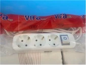 Vira 3lü 2mt Anahtarlı Topraklı Priz thumbnail 4