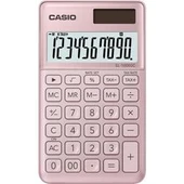 Casio SL-1000SC-PK Cep Tipi 10 Hane Pembe Hesap Makinesi thumbnail 4