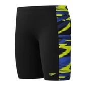 Speedo Hyperboom Panel Jam-mer Erkek Çocuk Yüzücü Mayosu Siyah-Sarı thumbnail 2