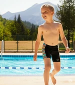 Speedo Digi Allover Panel Jam-mer Erkek Çocuk Yüzücü Mayosu Siyah-Mavi thumbnail 1