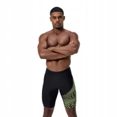 Speedo Medley Logo Jam-mer Erkek Mayo Şort Siyah-Yeşil - 1
