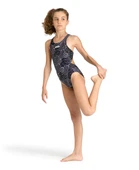 Arena Kız Çocuk Yüzücü Mayosu Siyah-Beyaz thumbnail 1