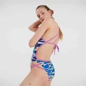 Speedo Rainbow Ripple Freestyler Kadın Yüzücü Mayosu Renkli - 2