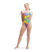 Speedo Lov Dıgı Vbk Kadın Yüzücü Mayosu Sarı-Mavi - 1