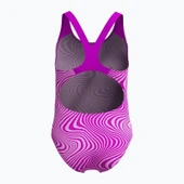 Speedo Dijital Allover Sıçrama Önleyici Diva Kız Çocuk Mayosu Mor - 4