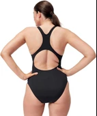 Speedo Dijital Baskılı Medalist Kadın Yüzücü Mayosu Koyu Yeşil - 4