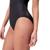 Speedo Hyper Boom Yerleştirmeli Kaslı Sırt Kadın Mayosu Siyah-Bordo thumbnail 6