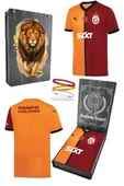 Galatasaray Orijinal Lisanslı 2024/25 Sarı Kırmızı 5 Yıldızlı Taraftar Forma Spor Bileklik Set Hediyelik Ahşap Kutulu thumbnail 1