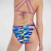 Speedo Rainbow Ripple Freestyler Kadın Yüzücü Mayosu Renkli - 5