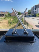 Ayaklı Emaye Kara Mangal - Yağ Oluklu - 4