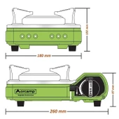 Orcamp Tekli Mini Portatif Ocak - 7