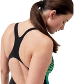 Speedo Dijital Baskılı Medalist Kadın Yüzücü Mayosu Koyu Yeşil - 5