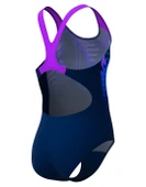 Speedo Digital Baskı Kız Çocuk Yüzücü Mayosu Pembe-Mor thumbnail 9