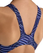 Arena Kık-ko Kız Çocuk Yüzücü Mayosu Lacivert-Beyaz - 4