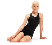 Speedo Eco Endurance Legsuit Kız Çocuk Yüzücü Mayosu Siyah thumbnail 4