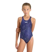 Arena Kık-ko Kız Çocuk Yüzücü Mayosu Lacivert-Beyaz - 1